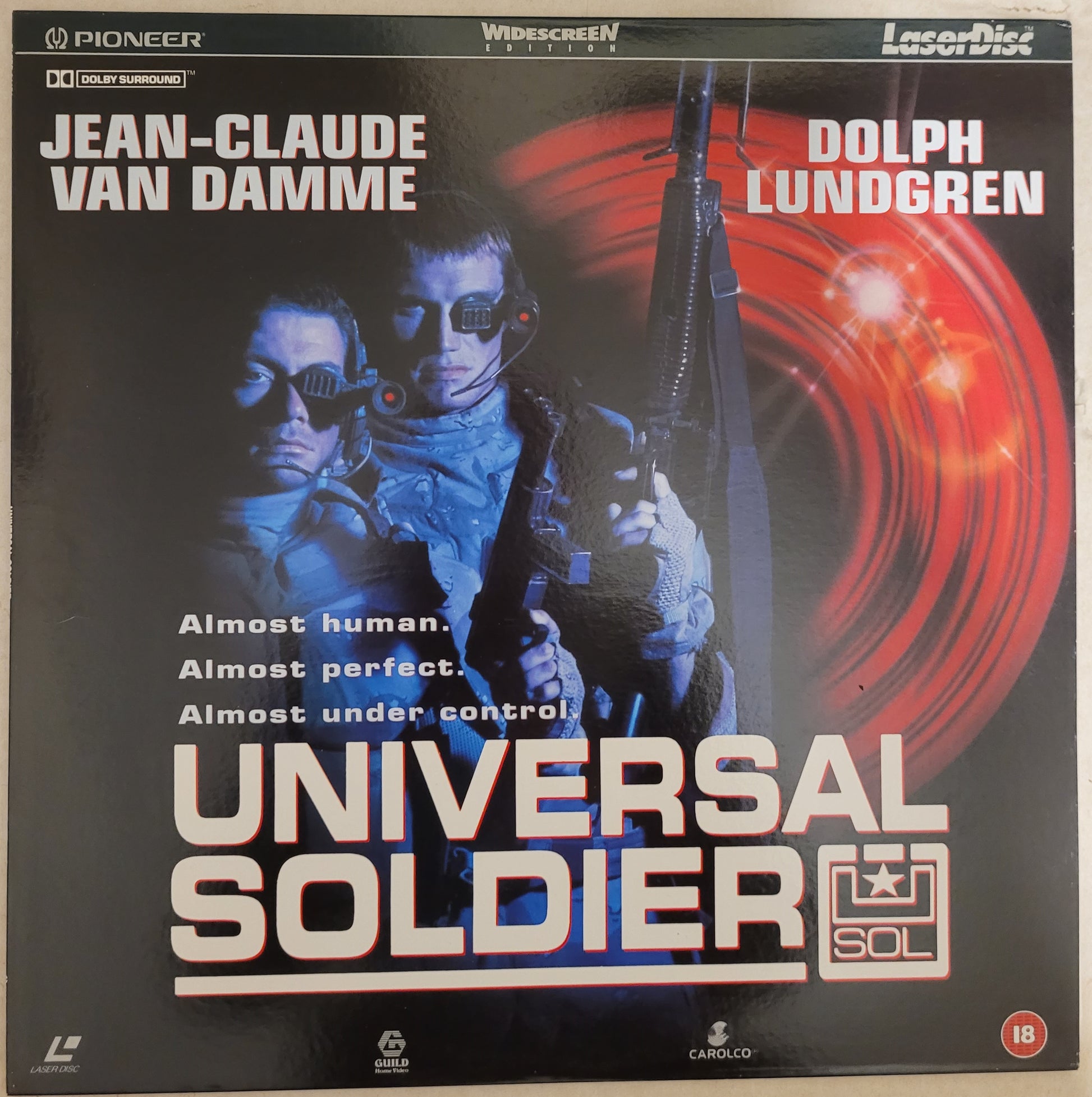 Universal Soldier PAL from Pioneer on Laserdisc (PLFEB 31171)