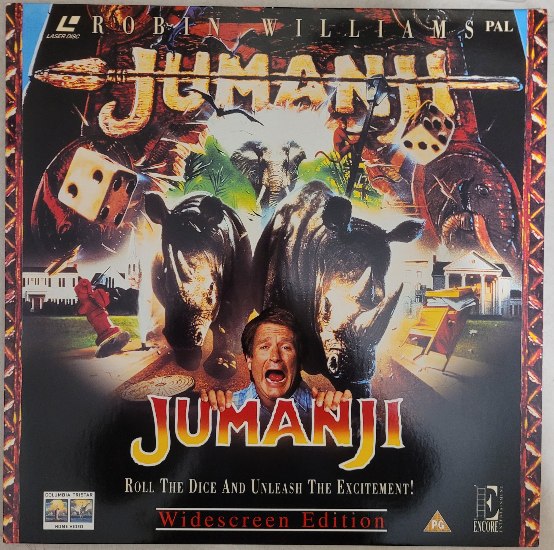 Jumanji PAL from Encore Entertainment on Laserdisc (EE1113)