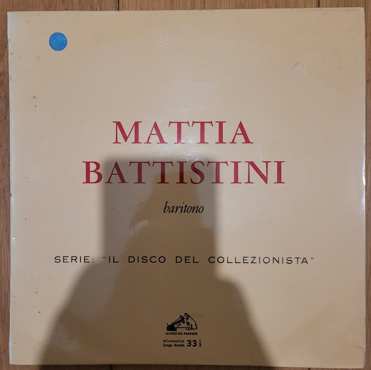 Mattia Battistini baritono vinyl, La Voce Del Padrone record, QKLP 502 vinyl, vintage opera record