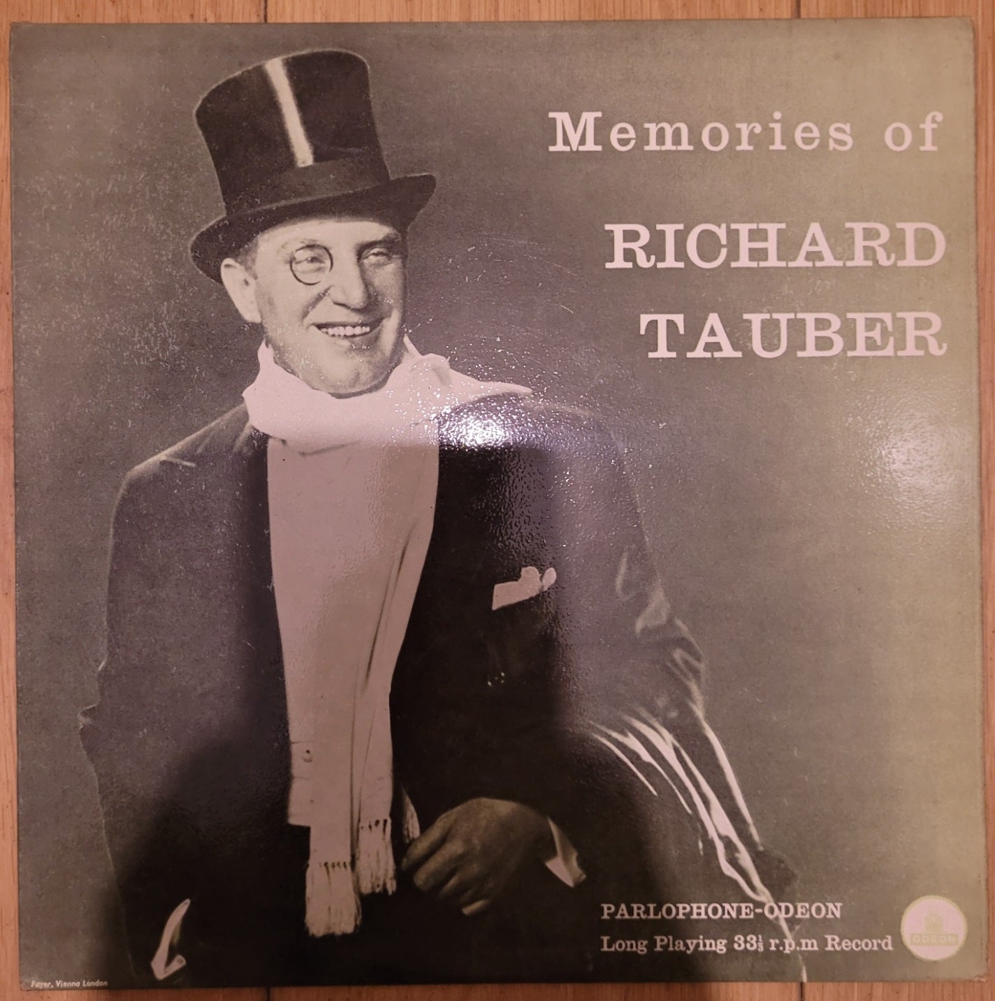 Memories Of Richard Tauber from Parlophone/Odeon (PMB 1010)