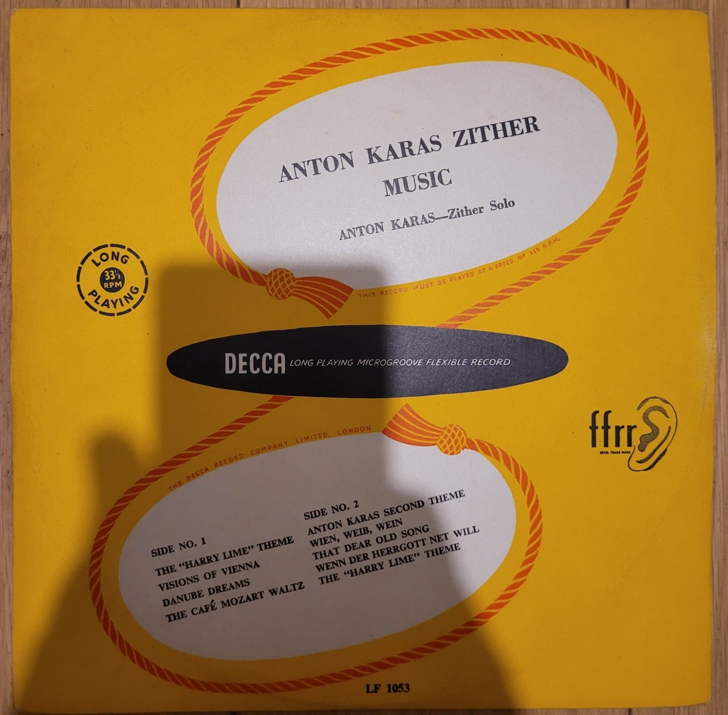 Zither Music by Anton Karas from Decca (LF 1053)