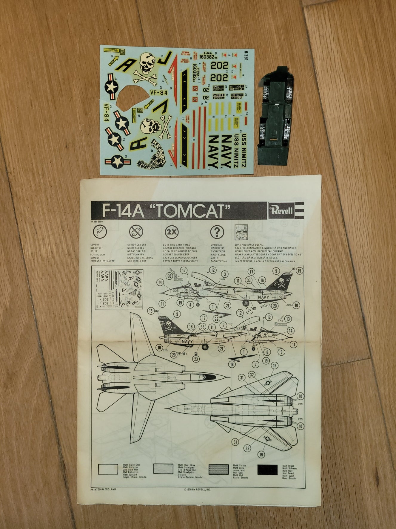 F-14A Tomcat Model Kit from Revell (H-291)