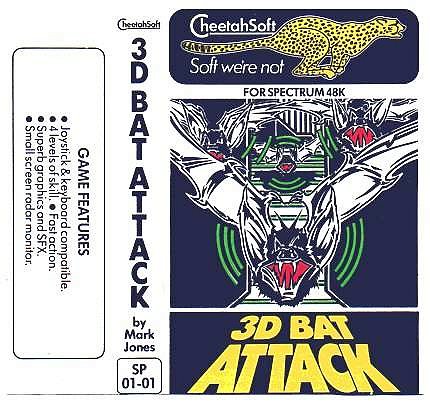 3D Bat Attack for ZX Spectrum from Cheetahsoft