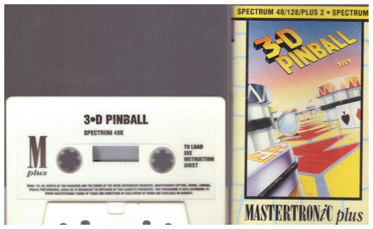 3-D Pinball for ZX Spectrum from Mastertronic Plus