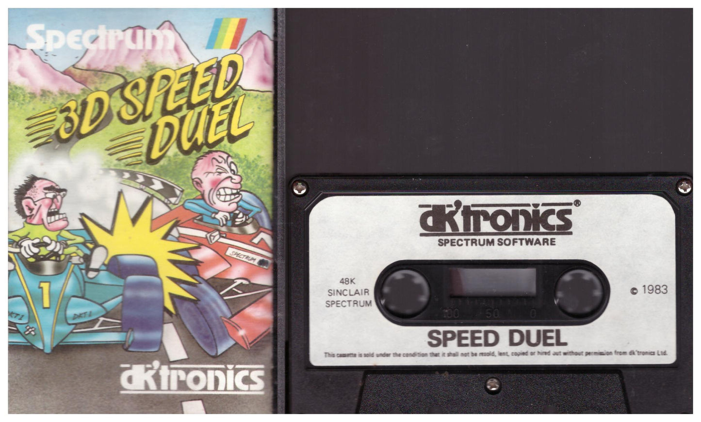 3D Speed Duel for ZX Spectrum from Dk'tronics (dk 021)