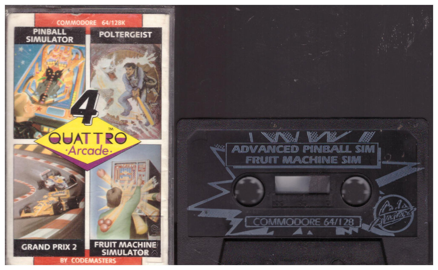 4 Quattro Arcade for Commodore 64 from Codemasters (1353)