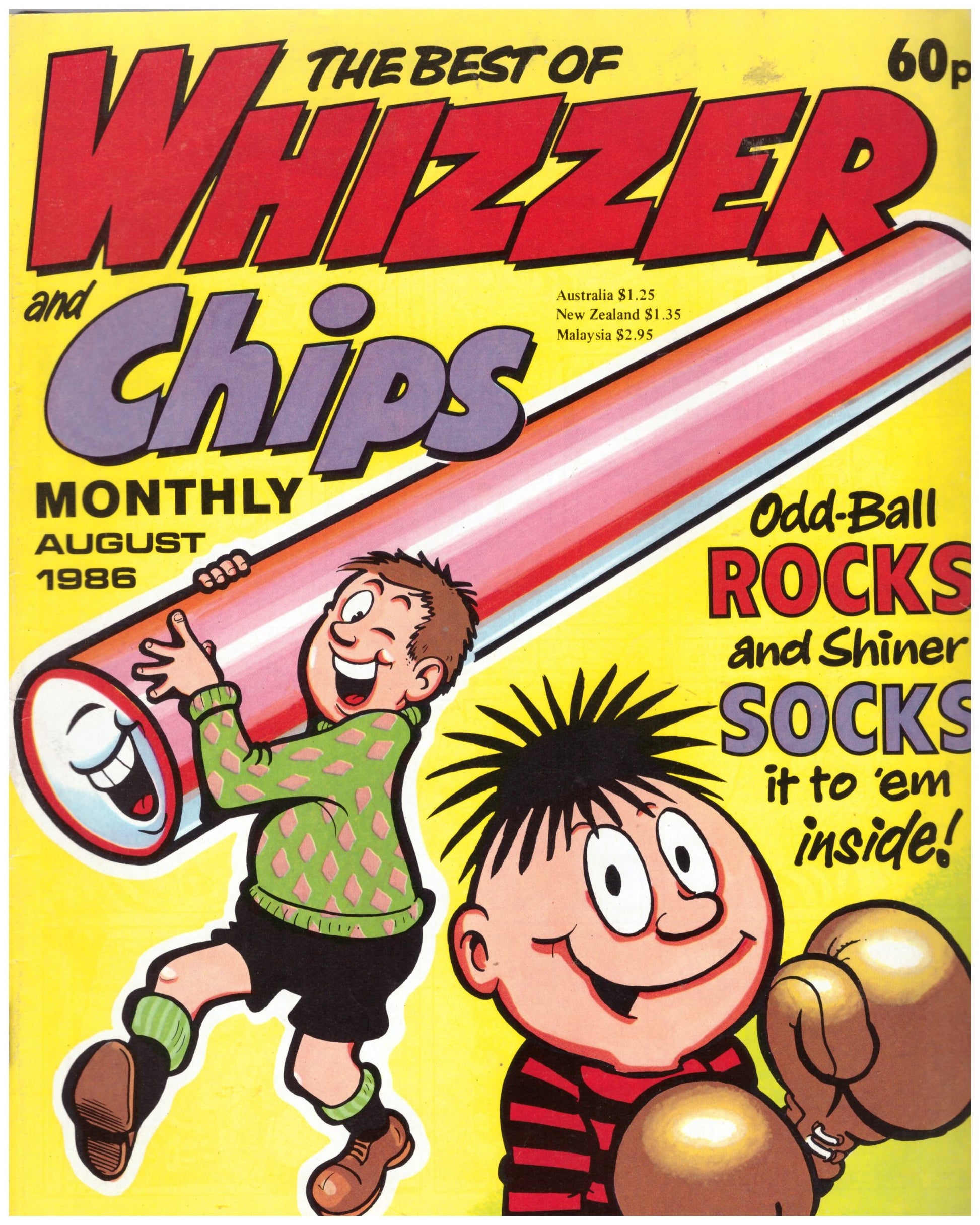 The Best of Whizzer and Chips Monthly - August 1986 comic, vintage British comic from IPC Magazines, Whizzer and Chips 1986 comic