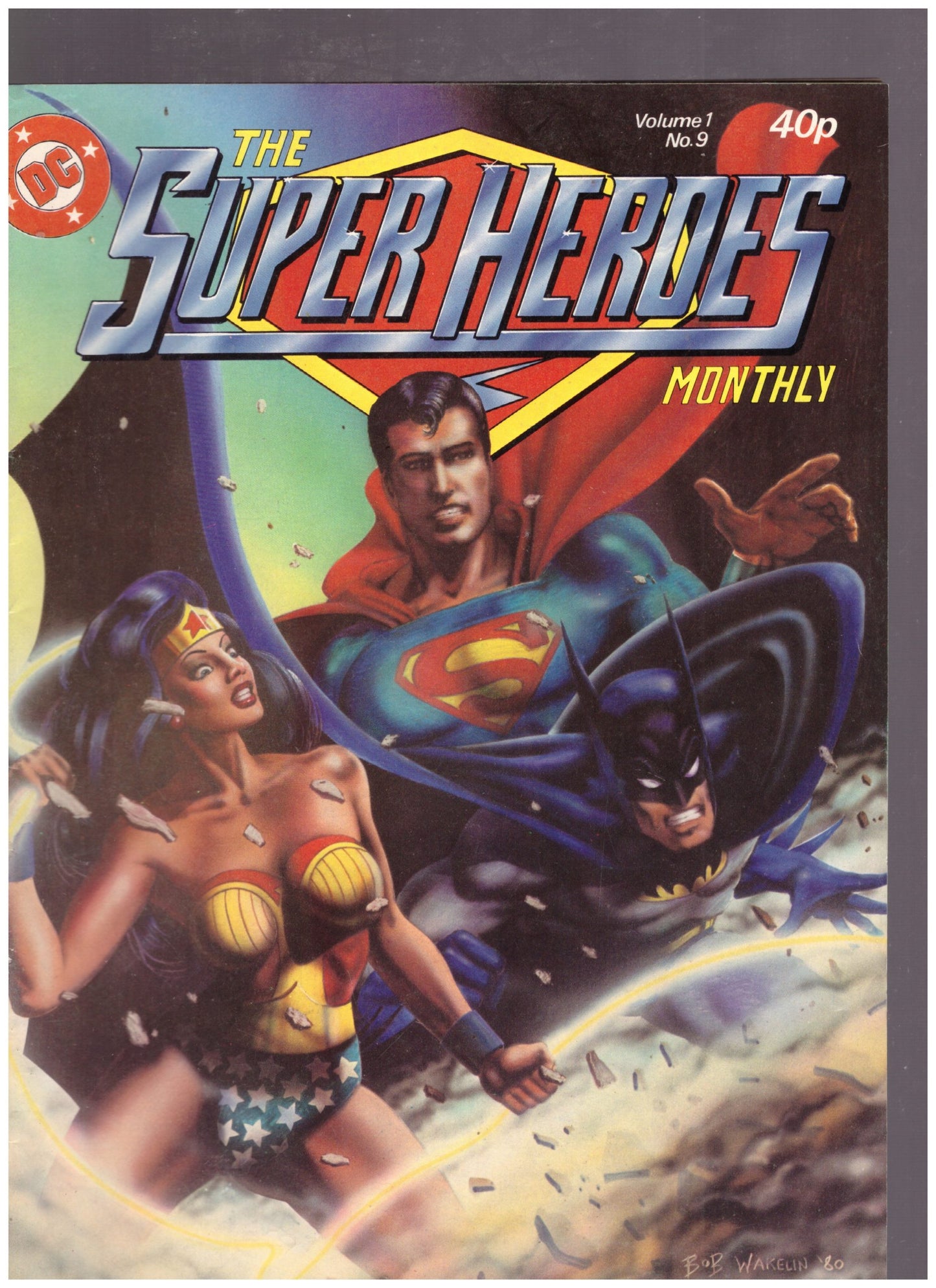 The Super Heroes Monthly Volume 1 No. 9, vintage superhero comics, Egmont Publishing comic collection, rare collectible comics