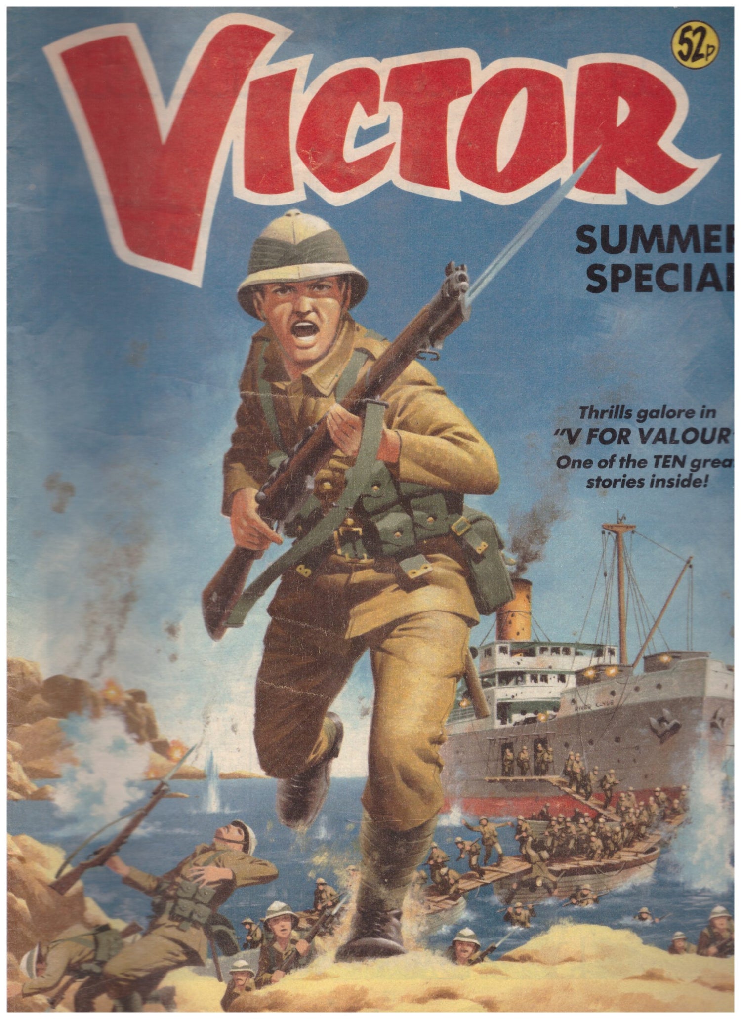 Victor Summer Special 1986 comic book by DC Thomson featuring classic war stories and adventure characters from the 1980s.