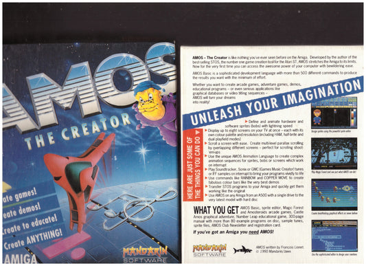 Amos The Creator for Commodore Amiga from Mandarin Software