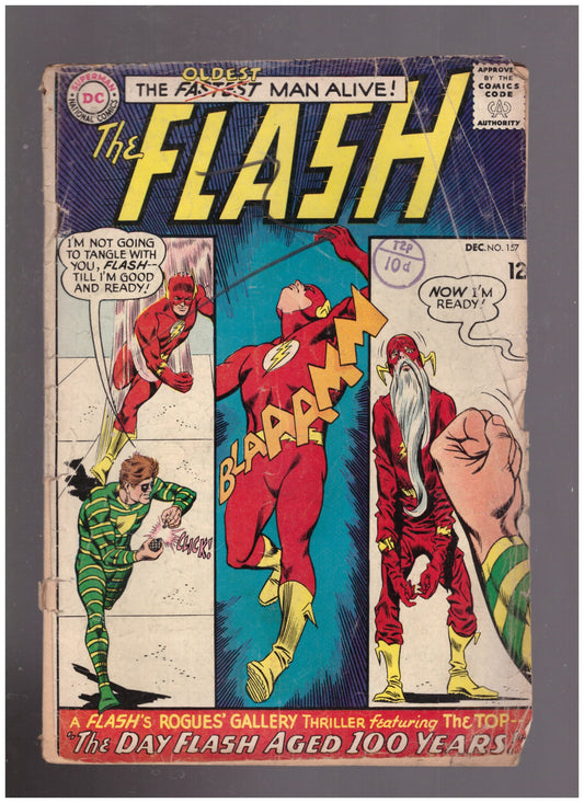 The Flash No. 157 comic, 1965 Silver Age Flash comic, vintage Flash comic from DC Comics