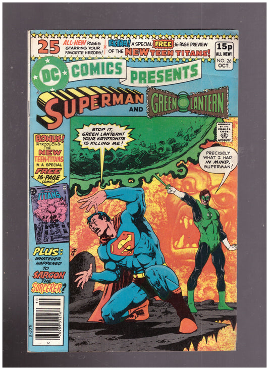 DC Comics Presents Vol. 3 No. 26, Superman comic book, October 1980 issue