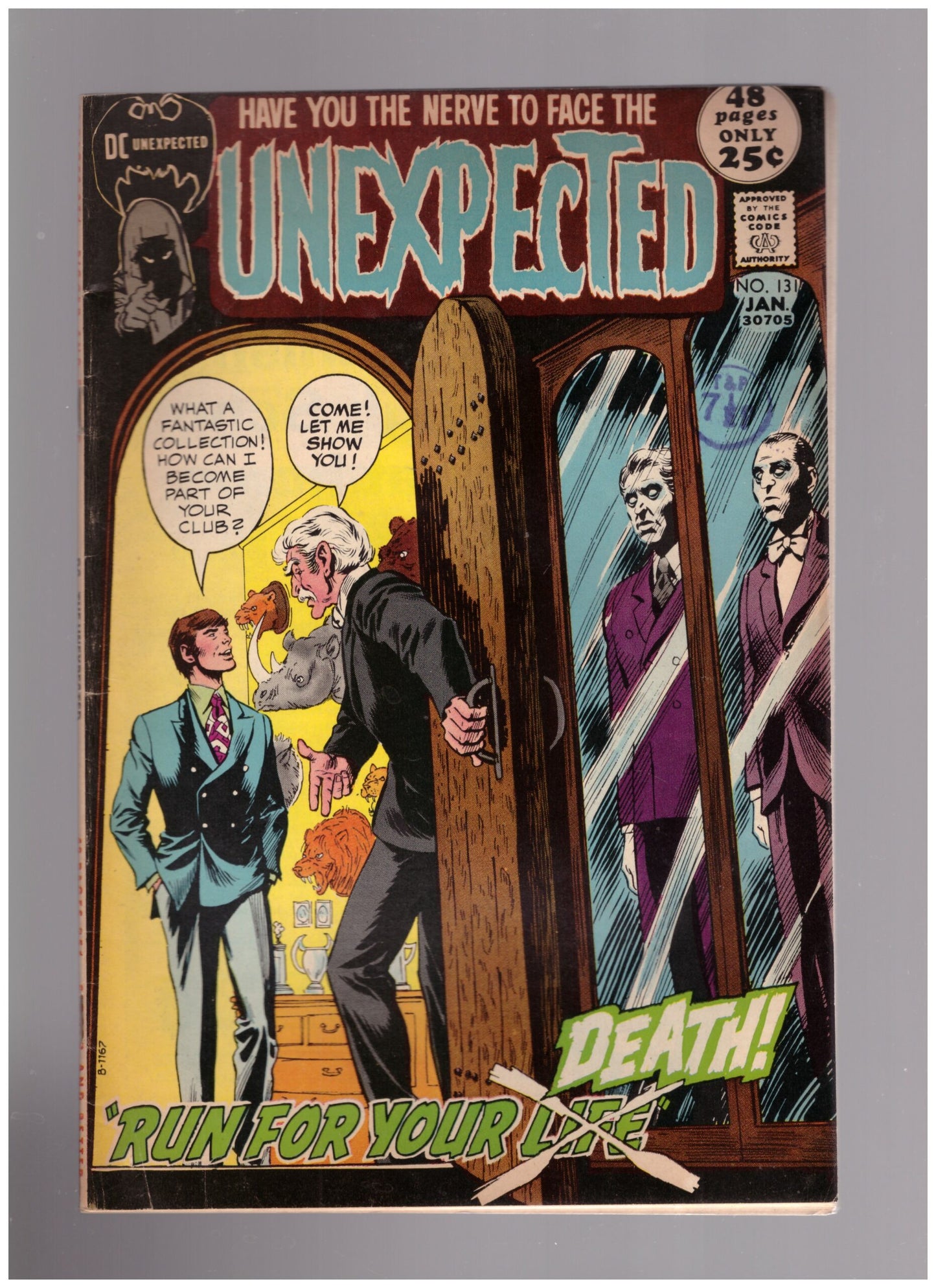 The Unexpected Vol. 17 No. 131 comic, vintage DC Comics horror, The Unexpected January 1972 issue, 1970s supernatural comic, DC Comics collectibles