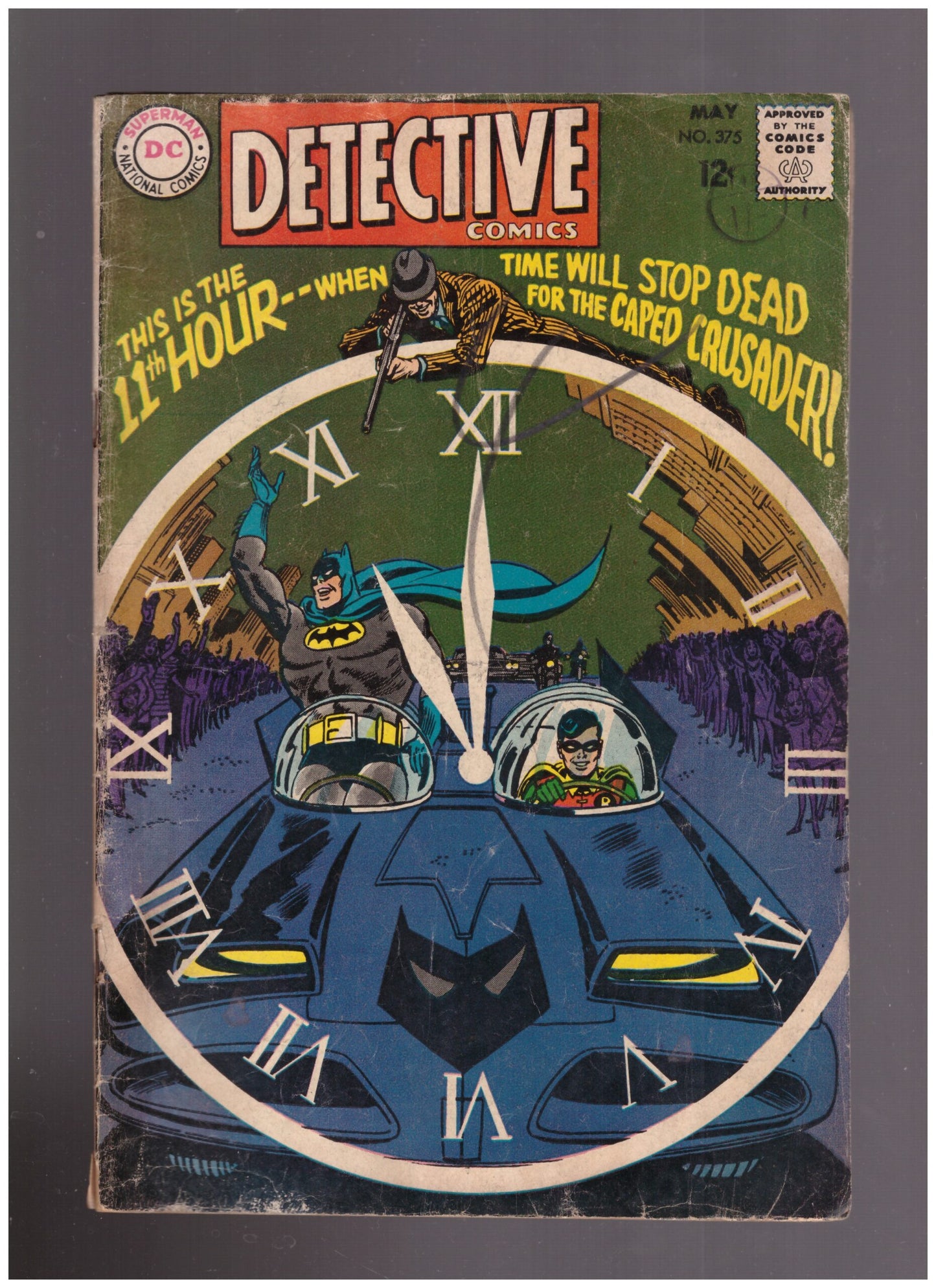 Detective Comics No. 375, Batman comic from May 1968, DC Comics vintage comic