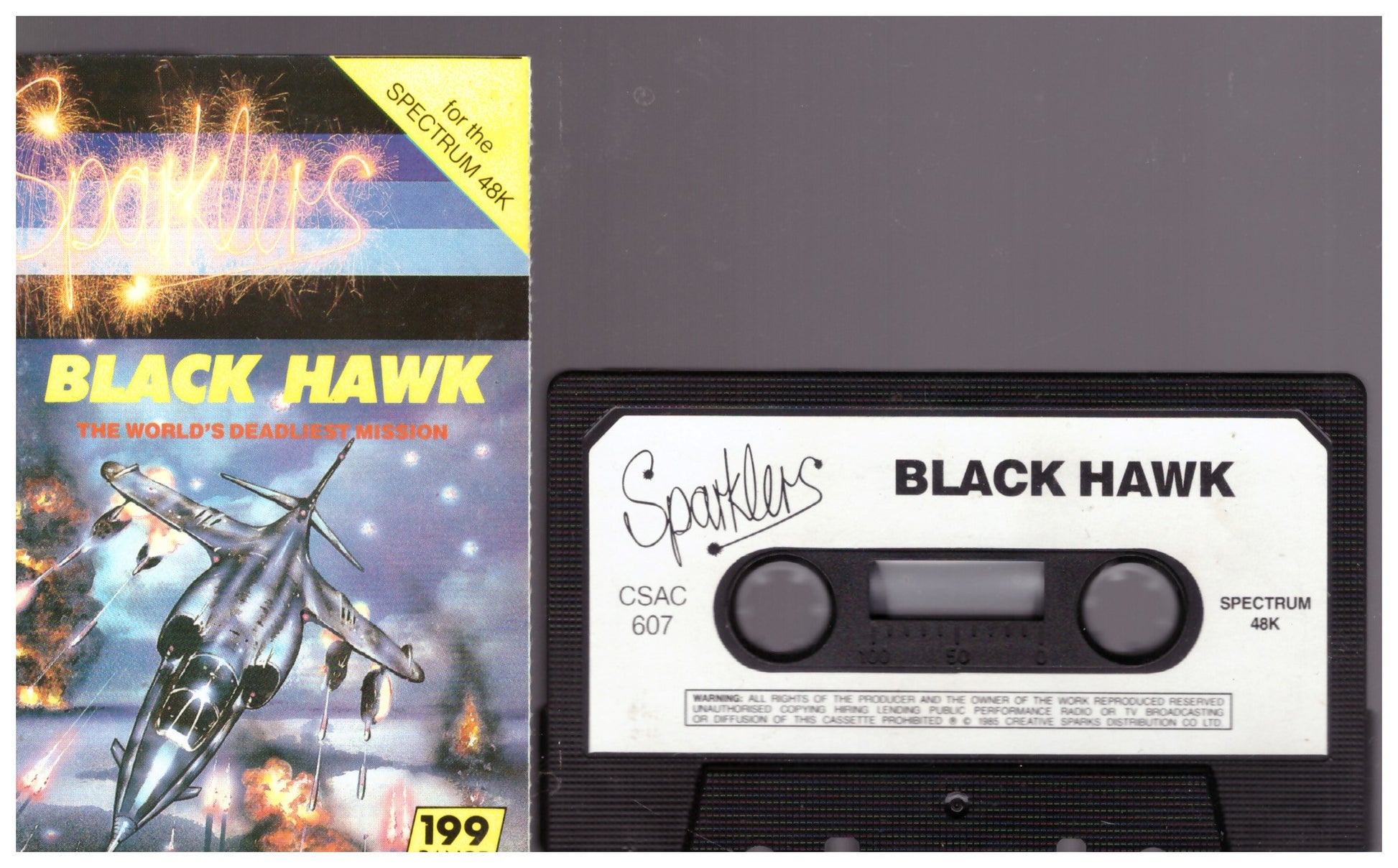 Black Hawk for ZX Spectrum from Sparklers (CSAC 607)