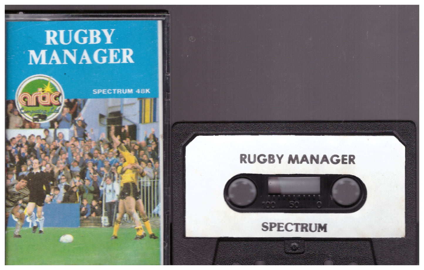 Rugby Manager for ZX Spectrum from Artic Computing (ACS 130)