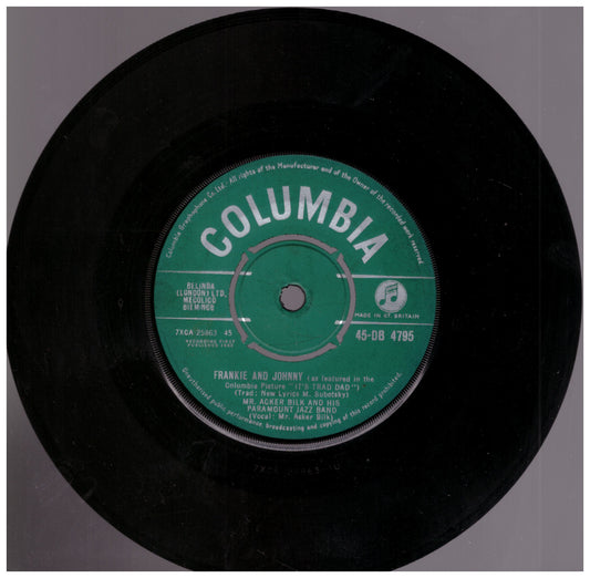 Frankie And Johnny - Acker Bilk And His Paramount Jazz Band - Columbia - 45-DB 4795