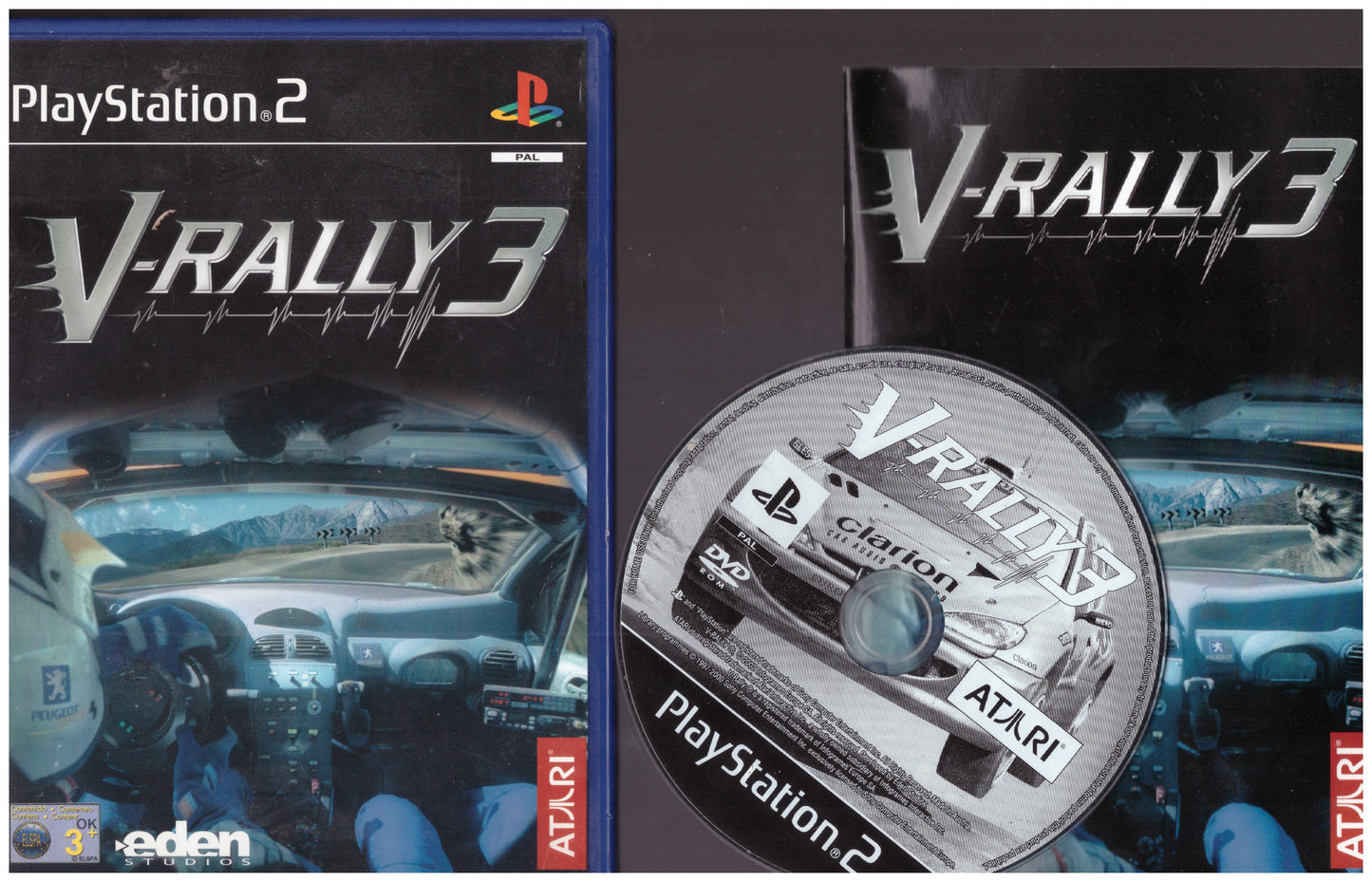 V-Rally 3 - Sony Playstation 2/PS2 - Atari - SLES 50725