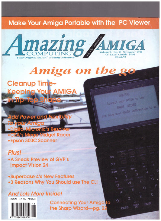 Amazing Computing For The Commodore Amiga Vol 6 Num 11 Nov 1991 Magazine