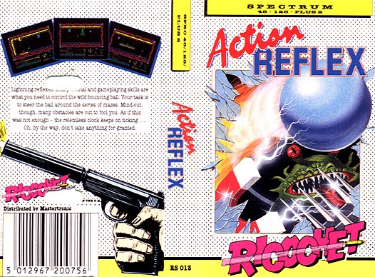 Action Reflex for ZX Spectrum from Ricochet/Mastertronic