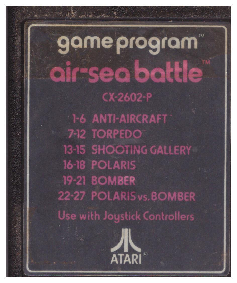 Air Sea Battle for Atari 2600/VCS from Atari (CX-2602-P)