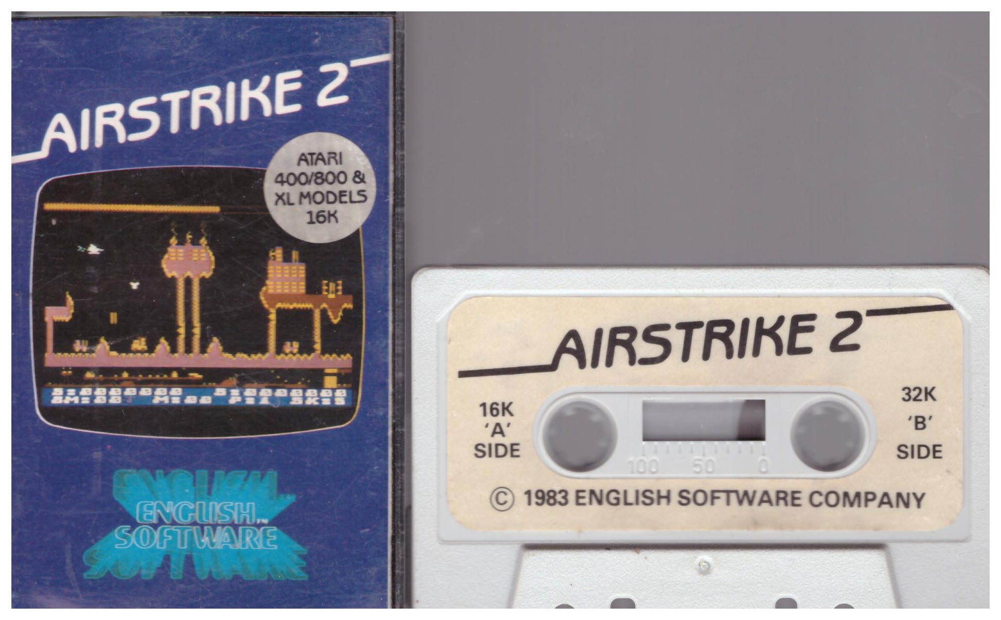 Airstrike 2 for Atari 8-Bit Computers from English Software