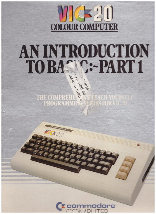 An Introduction To Basic: Part 1 for Commodore Vic 20 from Commodore