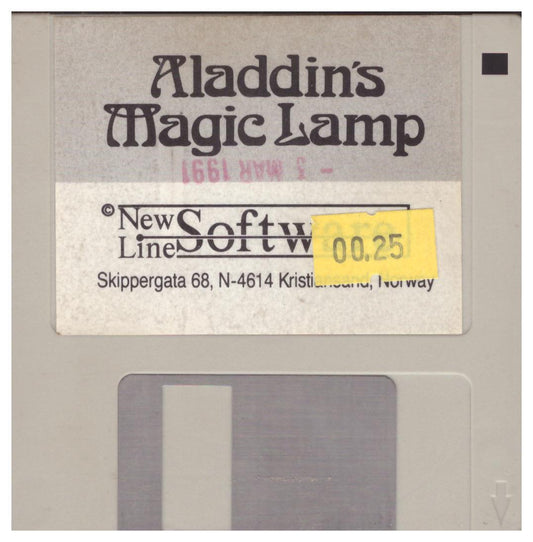 Aladdin's Magic Lamp for Commodore Amiga, Disk only Aladdin's Magic Lamp game for Amiga, retro Amiga game Aladdin's Magic Lamp