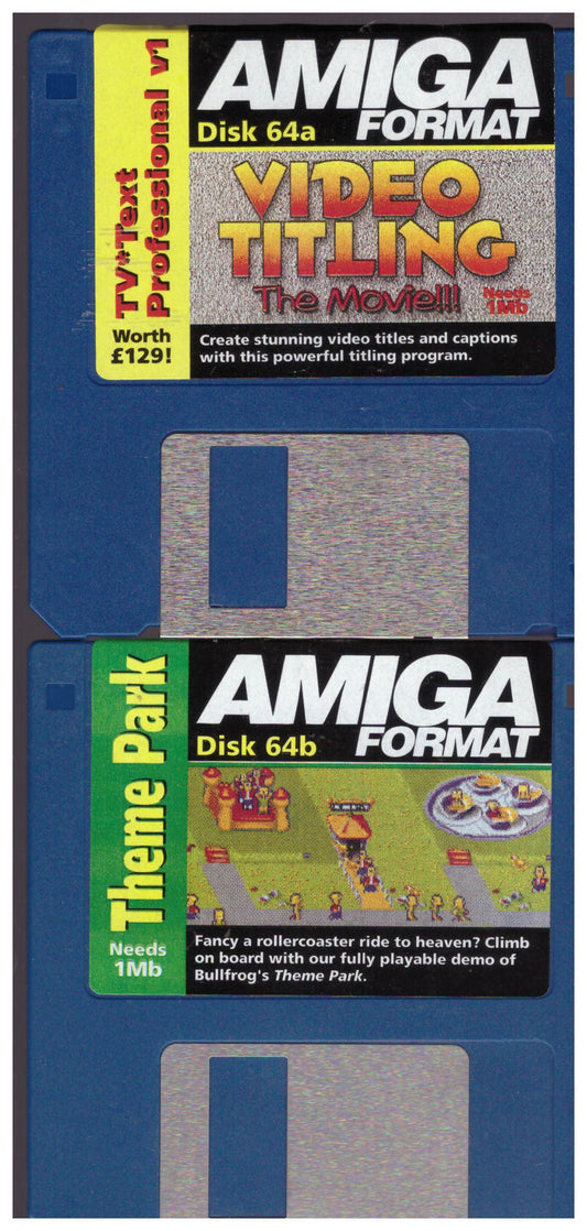 Amiga Format Issue 64 October 1994 Coverdisks for Commodore Amiga