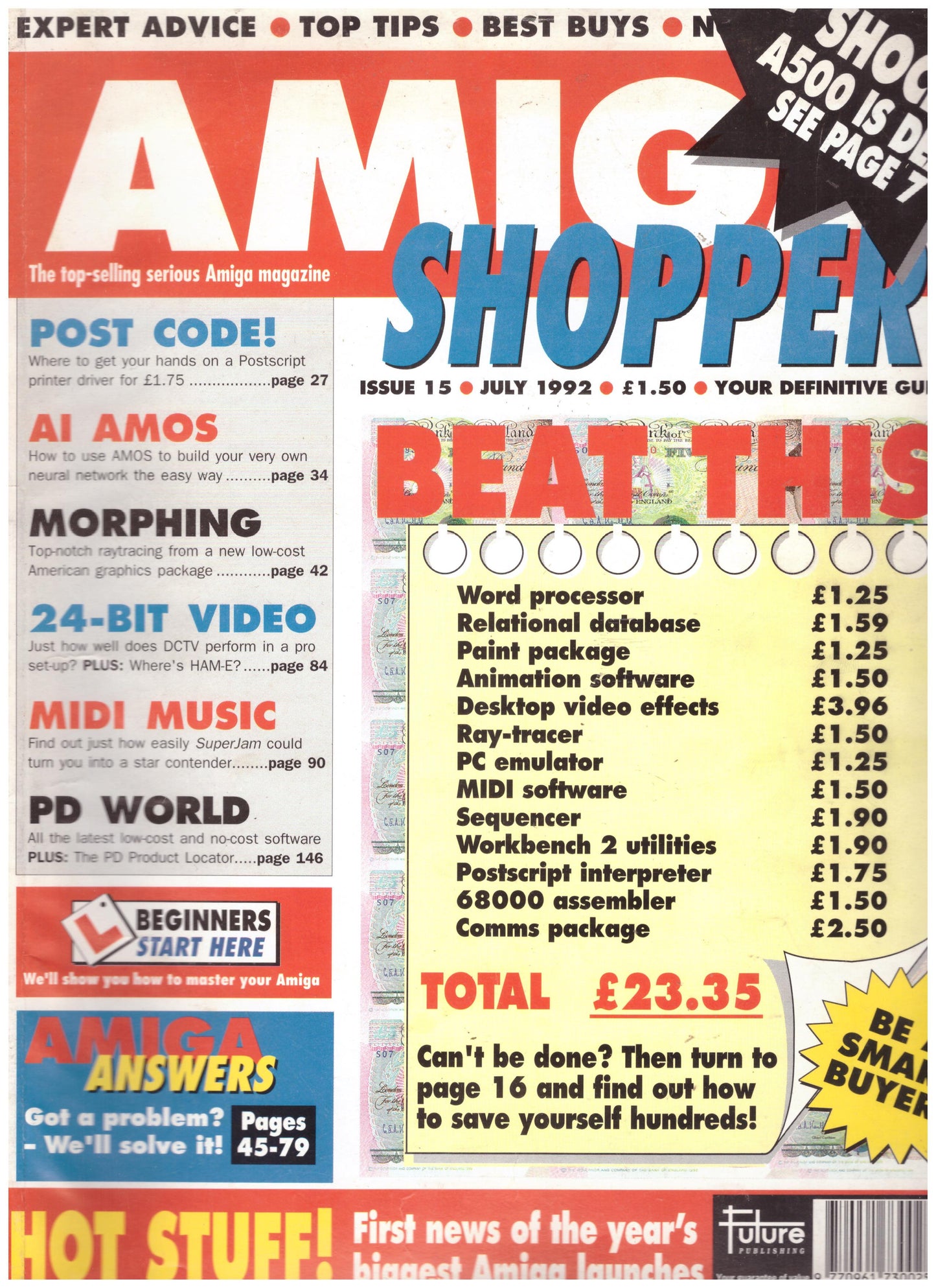 Amiga Shopper Issue 15 July 1992 Magazine