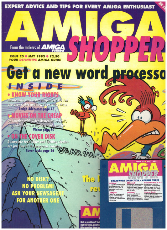 Amiga Shopper Issue 25 May 1993 Magazine And Coverdisk