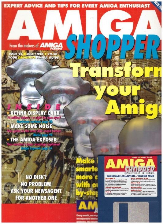 Amiga Shopper Issue 27 July 1993 Magazine And Coverdisk