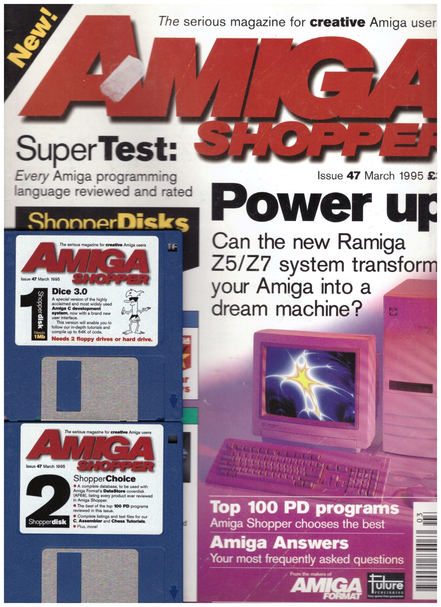 Amiga Shopper Issue 47 March 1995 Magazine And Coverdisks