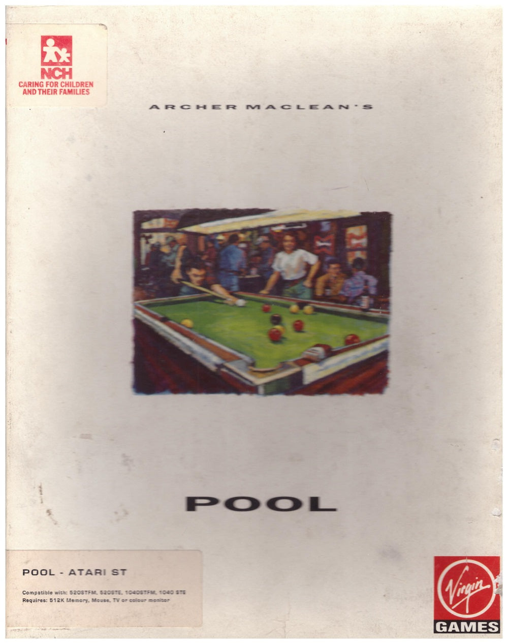 Archer Maclean's Pool for Atari ST/STE from Virgin Games