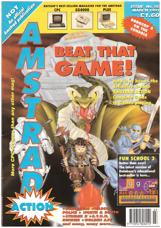 Amstrad Action Issue 66/March 1991 Magazine