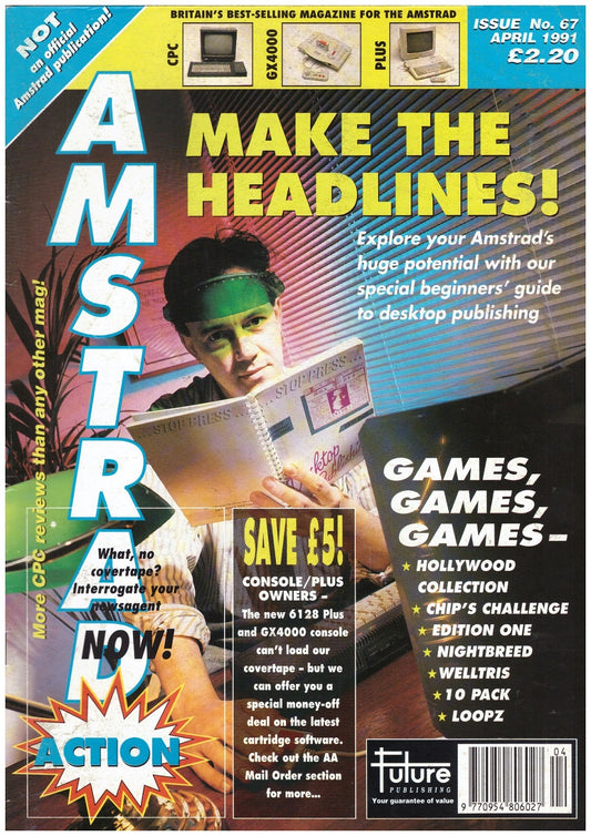 Amstrad Action Issue 67/April 1991 Magazine & Covertape