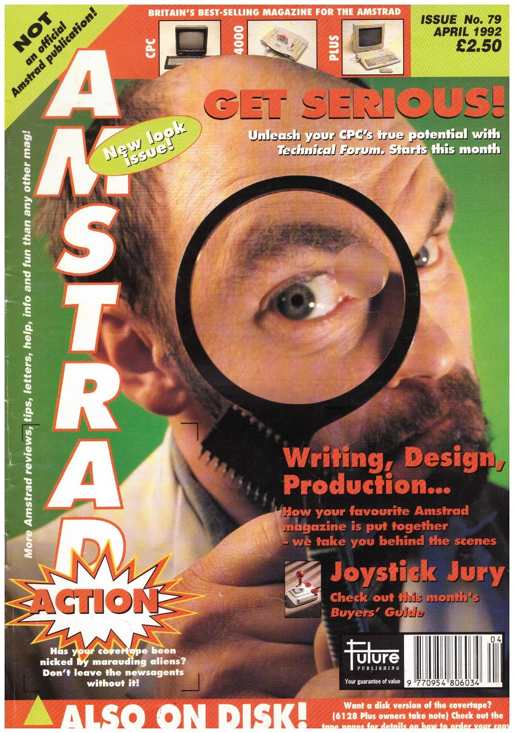 Amstrad Action Issue 79/April 1992 Magazine & Covertape