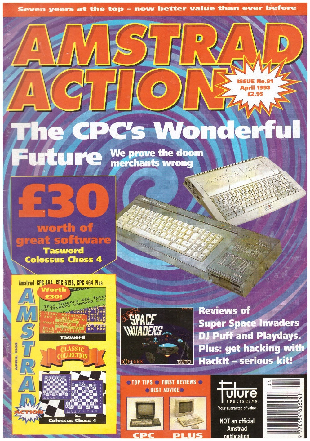 Amstrad Action Issue 91/April 1993 Magazine & Covertape