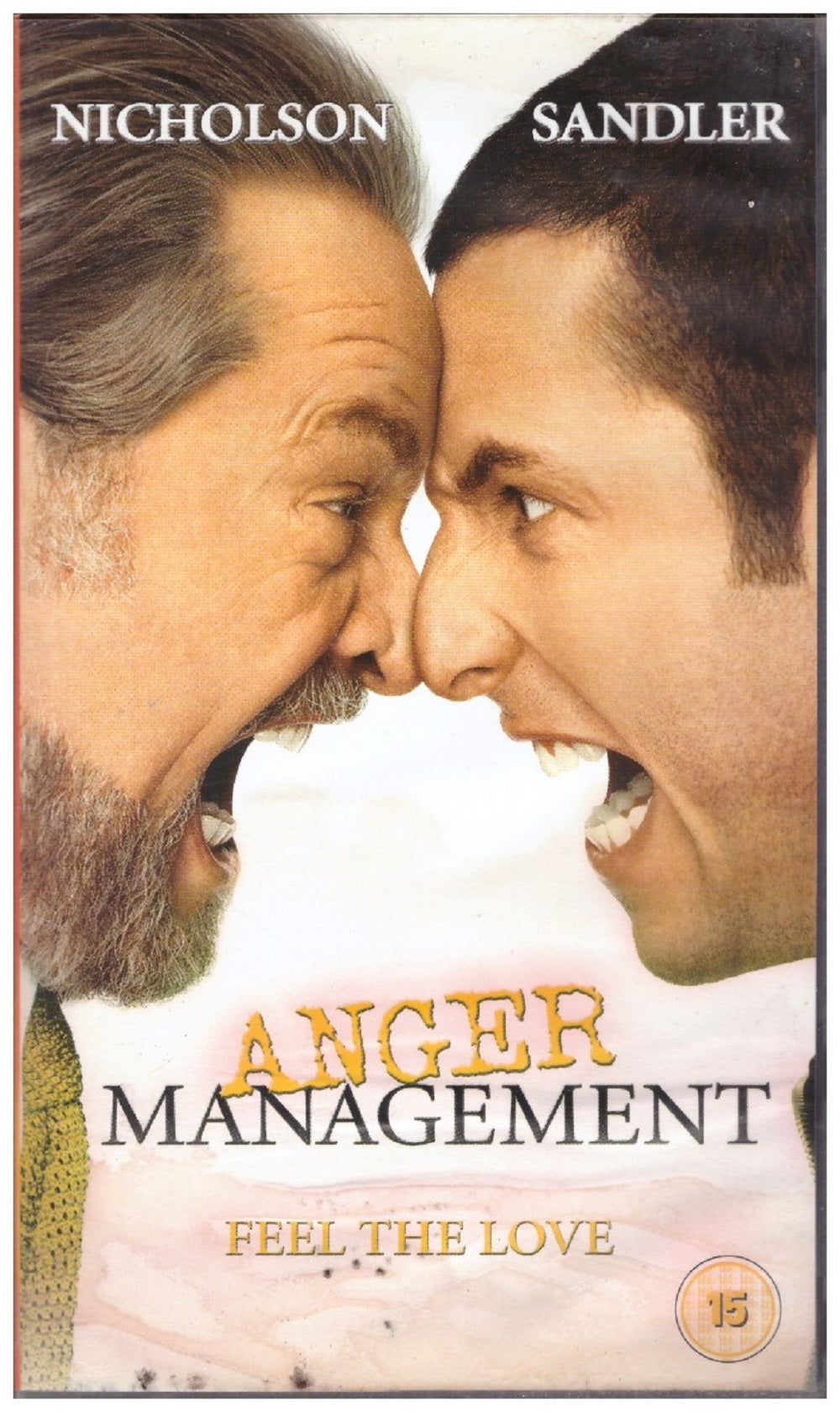 Anger Management VHS from Columbia Tristar Home Entertainment (CVR 34069)