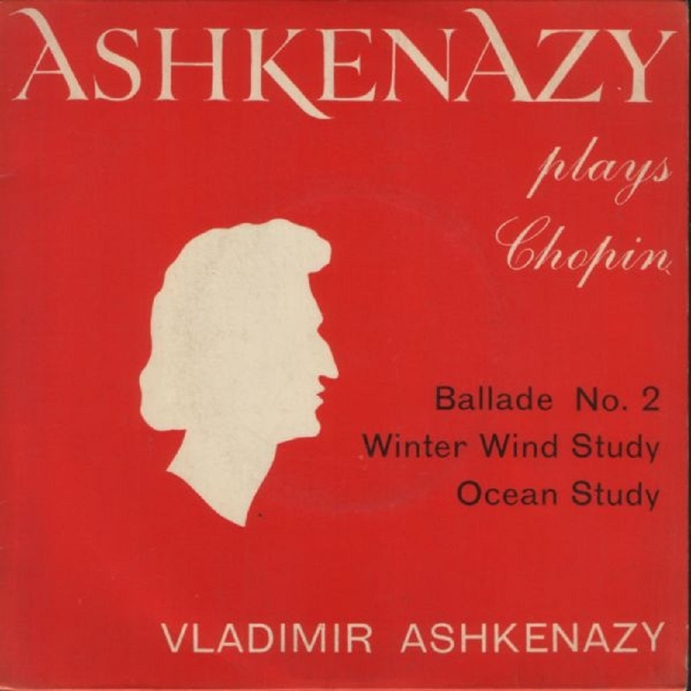 7" 33RPM Ashkenazy Plays Chopin EP by Vladimir Ashkenazy from A.R.C Records (ARC 33)