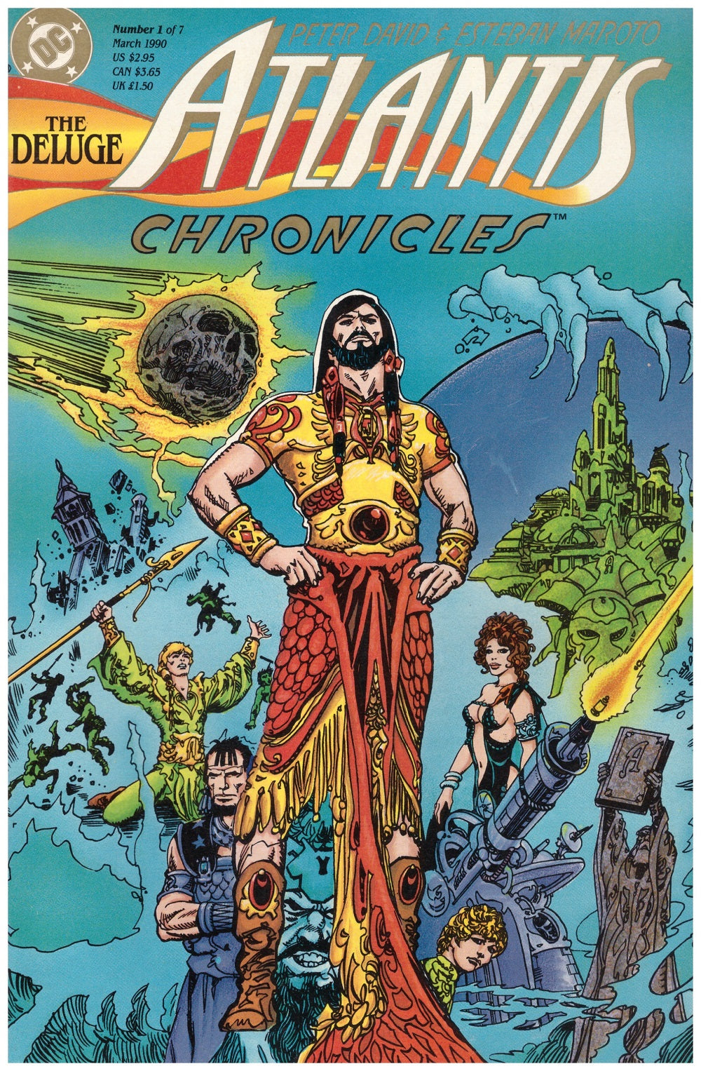 Atlantis Chronicles #1 Mar 90 from DC Comics