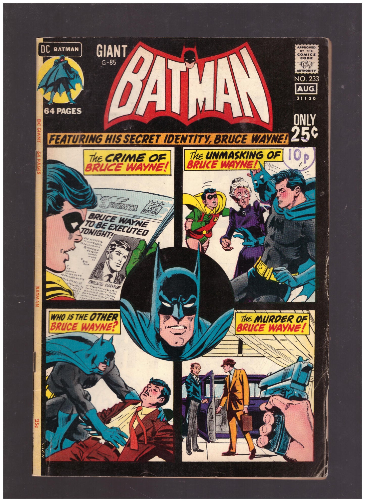 Batman #233 Aug 1971 from DC Comics