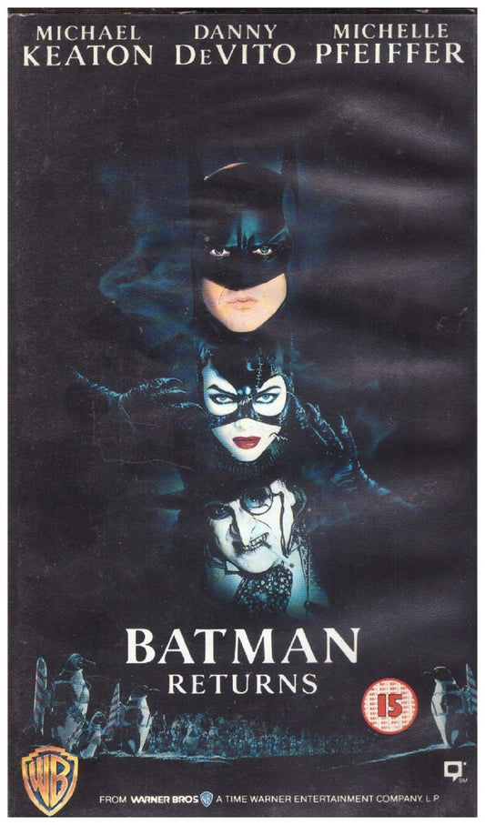 Batman Returns VHS from Warner Home Video (PES 15000)