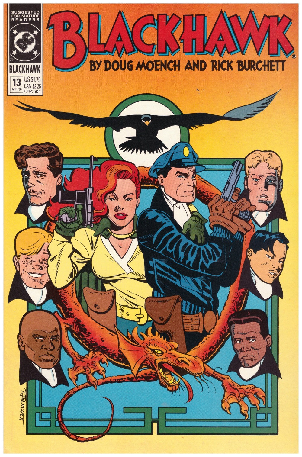 Blackhawk #13 Apr 90 from DC Comics