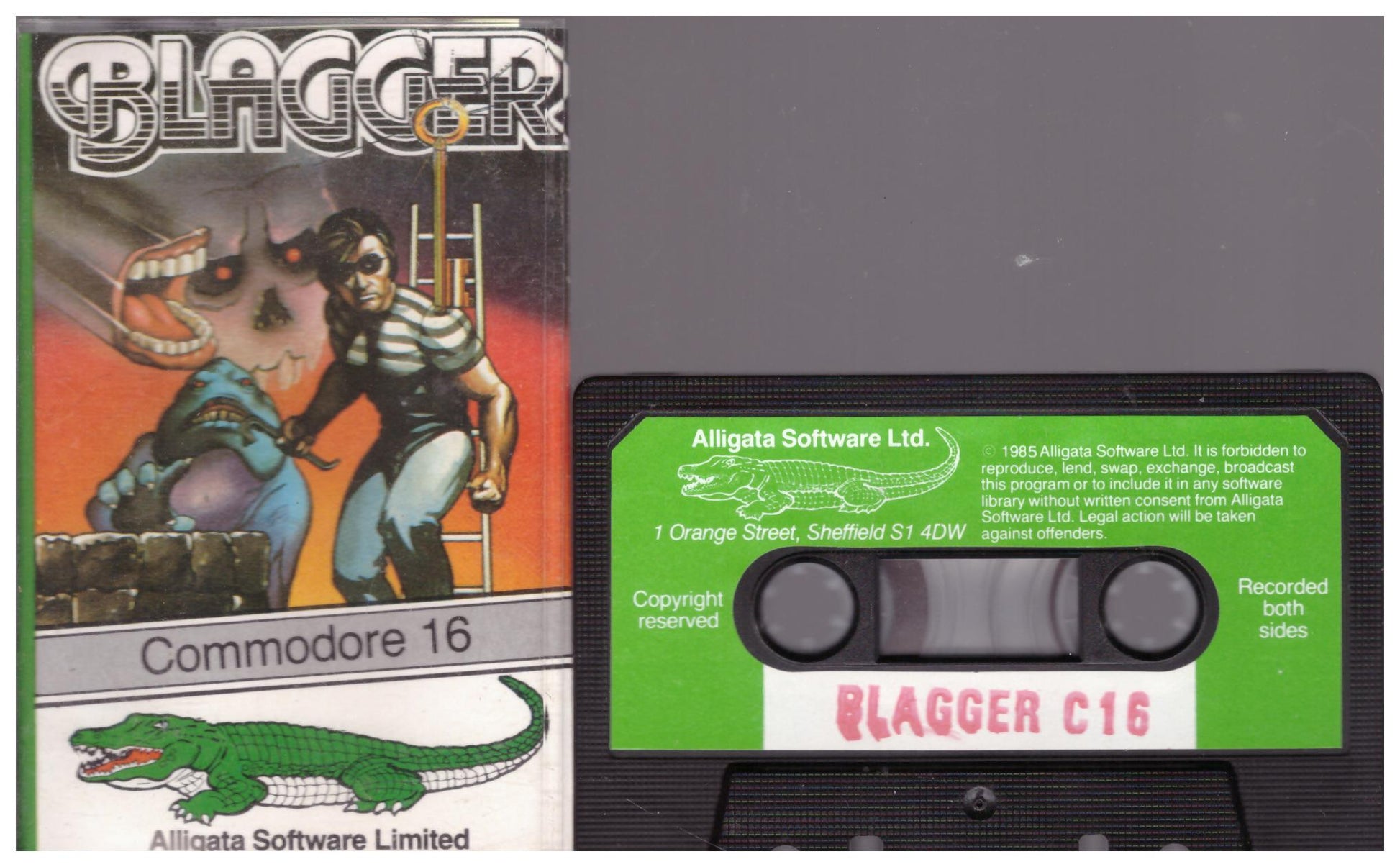 Blagger for Commodore 16/Plus 4 from Alligata Software