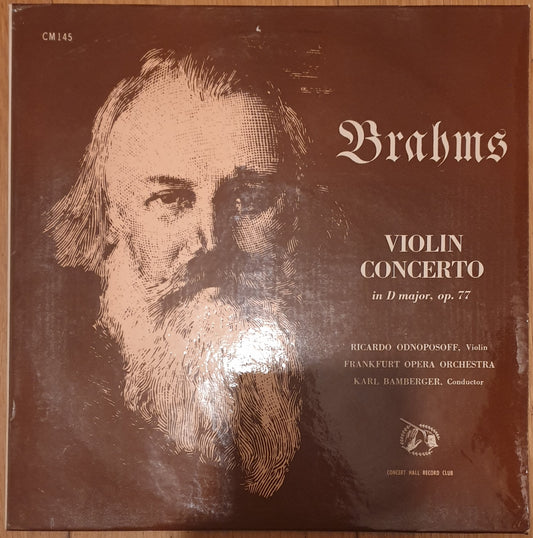 Brahms: Violin Concerto In D Major, Op. 77 from Concert Hall Record Club (CM 145)