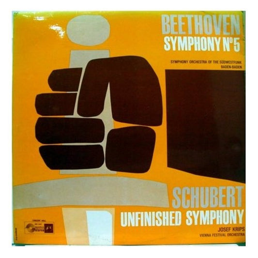 Beethoven Symphony No. 5/Schubert Unfinished Symphony by Symphony Orchestra Of The Sudwestfunk Baden-Baden/Vienna Festival Orchestra & Josef Krips from Concert Hall (SMS 2341)