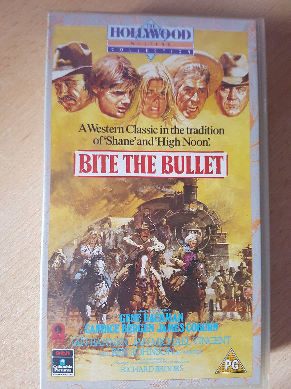 Bite The Bullet VHS, classic Western film VHS, Gene Hackman in Bite The Bullet, vintage RCA Columbia Pictures video