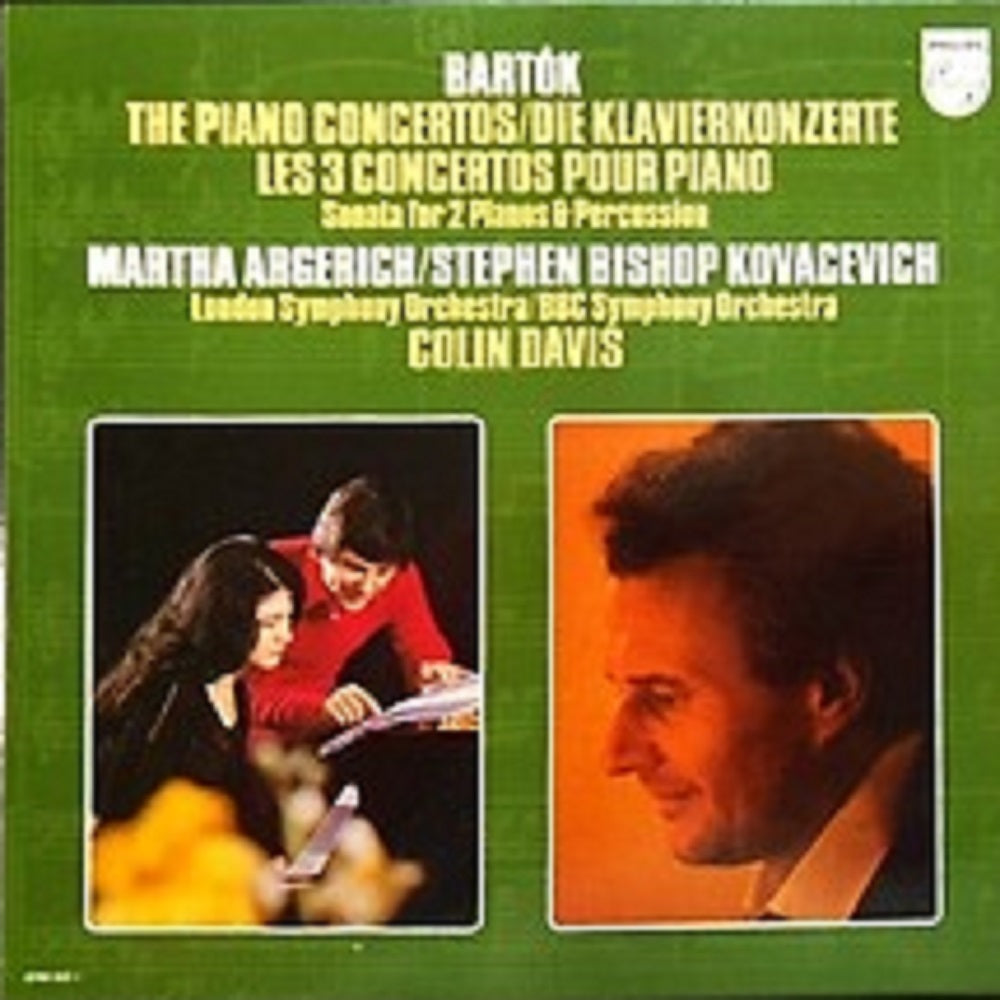 Bartok: The Piano Concertos - Sonata For 2 Pianos & Percussion by Martha Argerich/Stephen Bishop Kovacevich/London Symphony Orchestra/BBC Symphony Orchestra/Colin Davis from Philips (6768 053)