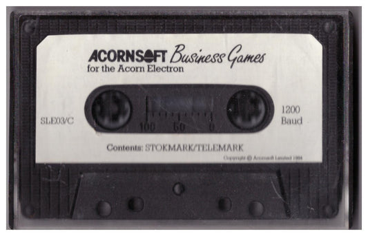 Business Games Tape Only for Acorn Electron from AcornSoft